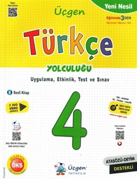üçgen yayıncılık 4 sınıf türkçe yolculuğu cevapları